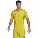 Adidas teamwear Koszulka męska adidas Condivo 22 Goalkeeper Jersey Short Sleeve żółta HF0138