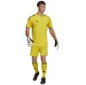 Adidas teamwear Koszulka męska adidas Condivo 22 Goalkeeper Jersey Short Sleeve żółta HF0138