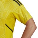 Adidas teamwear Koszulka męska adidas Condivo 22 Goalkeeper Jersey Short Sleeve żółta HF0138