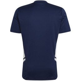 Adidas teamwear Koszulka męska adidas Condivo 22 Jersey V-neck granatowo-biała HA6291