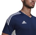 Adidas teamwear Koszulka męska adidas Condivo 22 Jersey V-neck granatowo-biała HA6291