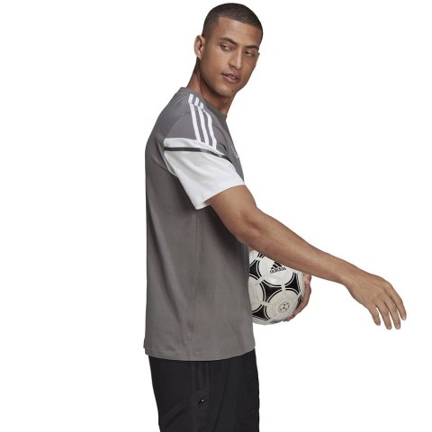 Adidas teamwear Koszulka męska adidas Condivo 22 Tee szaro-biała HD2316 Adidas teamwear Koszulka męska adidas Condivo 22 Tee szaro-biała HD2316