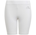 Adidas teamwear Spodenki dla dzieci adidas Techfit Tights białe H23163