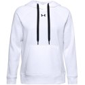 Under Armour Bluza damska Under Armour Rival Fleece HB Hoodie biała 1356317 100