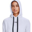 Under Armour Bluza damska Under Armour Rival Fleece HB Hoodie biała 1356317 100