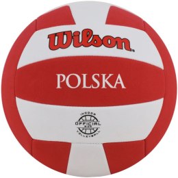 Wilson Piłka siatkowa Wilson Super Soft Play VB Polska offcial size biało-czerwona WTH90118XBPO