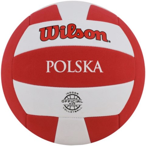 Wilson Piłka siatkowa Wilson Super Soft Play VB Polska offcial size biało-czerwona WTH90118XBPO