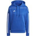Adidas Bluza damska adidas Tiro 23 League Sweat Hoodie niebieska IC7851 Adidas Bluza damska adidas Tiro 23 League Sweat Hoodie niebieska IC7851