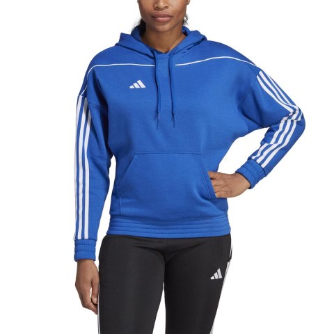 Adidas Bluza damska adidas Tiro 23 League Sweat Hoodie niebieska IC7851 Adidas Bluza damska adidas Tiro 23 League Sweat Hoodie niebieska IC7851