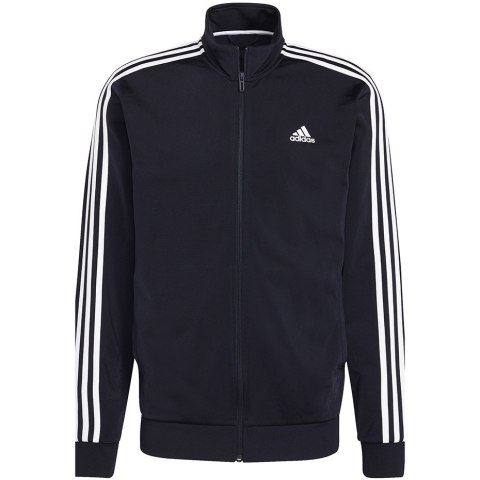 Adidas Bluza męska adidas Primegreen Essentials Warm-Up 3-Stripes granatowa H46100