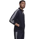 Adidas Bluza męska adidas Primegreen Essentials Warm-Up 3-Stripes granatowa H46100