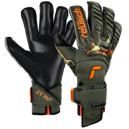 Reusch Rękawice bramkarskie Reusch Attrakt Duo Evolution AdaptiveFlex zielono-czarne 5370055 5555