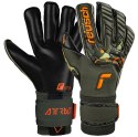 Reusch Rękawice bramkarskie Reusch Attrakt Gold X Evolution Cut czarno-pomarańczowe 5370064 5555