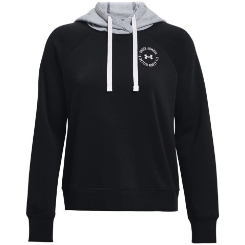 Under Armour Bluza damska Under Armour Rival Fleece CB Hoodie czarna 1373031 001 Under Armour Bluza damska Under Armour Rival Fleece CB Hoodie czarna 1373031 001