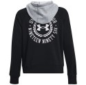 Under Armour Bluza damska Under Armour Rival Fleece CB Hoodie czarna 1373031 001