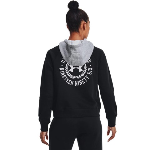 Under Armour Bluza damska Under Armour Rival Fleece CB Hoodie czarna 1373031 001 Under Armour Bluza damska Under Armour Rival Fleece CB Hoodie czarna 1373031 001
