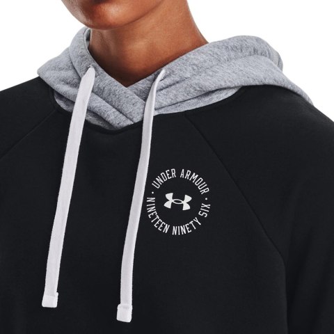 Under Armour Bluza damska Under Armour Rival Fleece CB Hoodie czarna 1373031 001 Under Armour Bluza damska Under Armour Rival Fleece CB Hoodie czarna 1373031 001