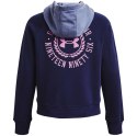 Under Armour Bluza damska Under Armour Rival Fleece CB Hoodie granatowa 1373031 410