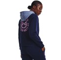 Under Armour Bluza damska Under Armour Rival Fleece CB Hoodie granatowa 1373031 410