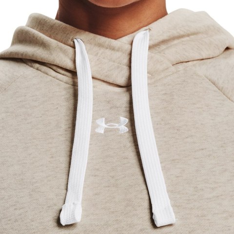 Under Armour Bluza damska Under Armour Rival Fleece HB Hoodie beżowa 1356317 783 Under Armour Bluza damska Under Armour Rival Fleece HB Hoodie beżowa 1356317 783