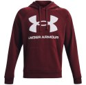 Under Armour Bluza męska Under Armour Rival Fleece Big Logo HD bordowa 1357093 690