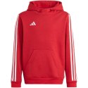 Adidas Bluza dla dzieci adidas Tiro 23 League Sweat Hoodie czerwono-biała HS3607