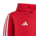 Adidas Bluza dla dzieci adidas Tiro 23 League Sweat Hoodie czerwono-biała HS3607