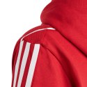 Adidas Bluza dla dzieci adidas Tiro 23 League Sweat Hoodie czerwono-biała HS3607