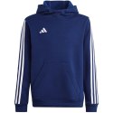 Adidas Bluza dla dzieci adidas Tiro 23 League Sweat Hoodie granatowo-biała HS3605