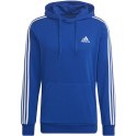 Adidas Bluza męska adidas Essentials 3-Stripes Hoodie niebieska HL2228