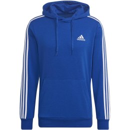 Adidas Bluza męska adidas Essentials 3-Stripes Hoodie niebieska HL2228