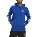 Adidas Bluza męska adidas Essentials 3-Stripes Hoodie niebieska HL2228