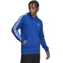 Adidas Bluza męska adidas Essentials 3-Stripes Hoodie niebieska HL2228