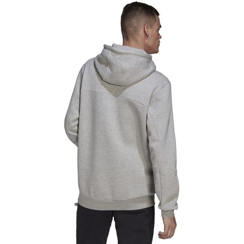 Adidas Bluza męska adidas Stadium Fleece Badge of Sport Hoodie szara HC5869 Adidas Bluza męska adidas Stadium Fleece Badge of Sport Hoodie szara HC5869