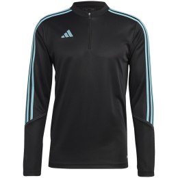 Adidas Bluza męska adidas Tiro 23 Club Training Top czarno-błękitna IC1580