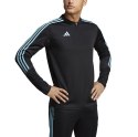 Adidas Bluza męska adidas Tiro 23 Club Training Top czarno-błękitna IC1580