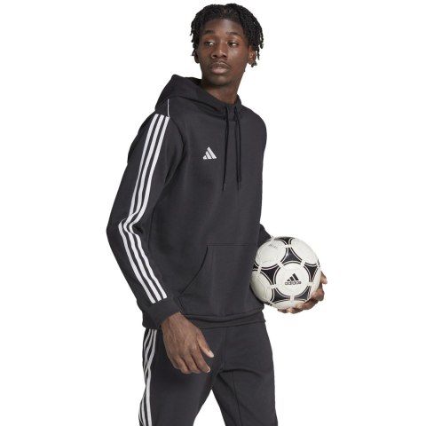 Adidas Bluza męska adidas Tiro 23 League Sweat Hoodie czarno-biała HS3598 Adidas Bluza męska adidas Tiro 23 League Sweat Hoodie czarno-biała HS3598