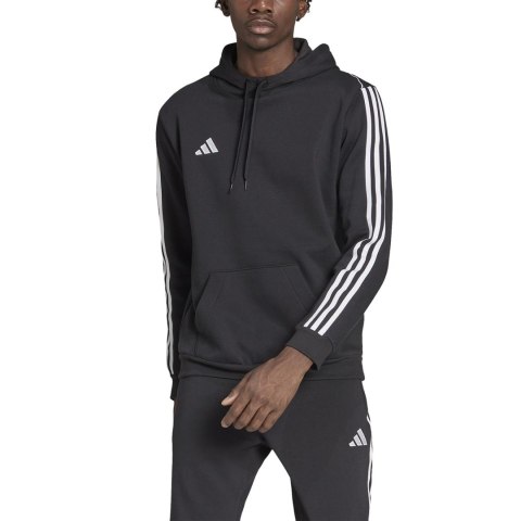 Adidas Bluza męska adidas Tiro 23 League Sweat Hoodie czarno-biała HS3598 Adidas Bluza męska adidas Tiro 23 League Sweat Hoodie czarno-biała HS3598