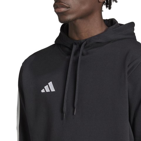 Adidas Bluza męska adidas Tiro 23 League Sweat Hoodie czarno-biała HS3598 Adidas Bluza męska adidas Tiro 23 League Sweat Hoodie czarno-biała HS3598
