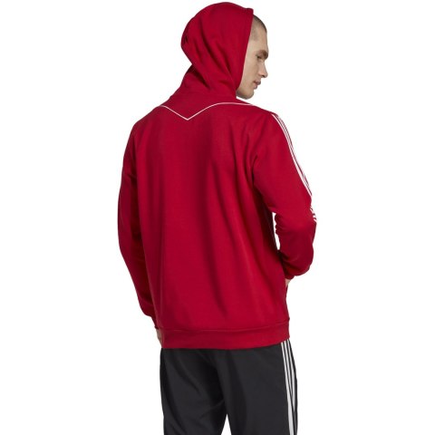Adidas Bluza męska adidas Tiro 23 League Sweat Hoodie czerwono-biała HS3600 Adidas Bluza męska adidas Tiro 23 League Sweat Hoodie czerwono-biała HS3600