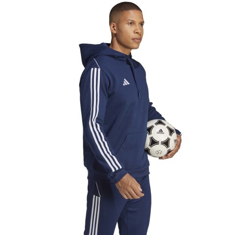 Adidas Bluza męska adidas Tiro 23 League Sweat Hoodie granatowo-biała HS3599 Adidas Bluza męska adidas Tiro 23 League Sweat Hoodie granatowo-biała HS3599