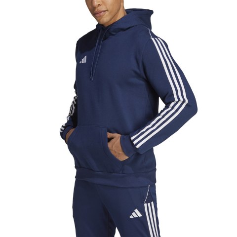 Adidas Bluza męska adidas Tiro 23 League Sweat Hoodie granatowo-biała HS3599 Adidas Bluza męska adidas Tiro 23 League Sweat Hoodie granatowo-biała HS3599