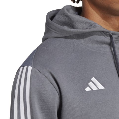 Adidas Bluza męska adidas Tiro 23 League Sweat Hoodie szara HZ3021 Adidas Bluza męska adidas Tiro 23 League Sweat Hoodie szara HZ3021