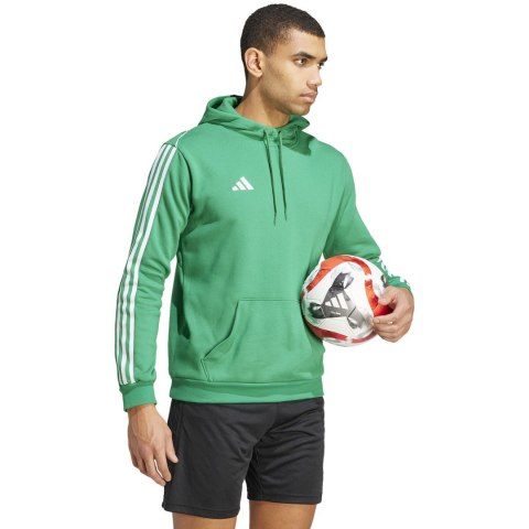 Adidas Bluza męska adidas Tiro 23 League Sweat Hoodie zielona IC7857 Adidas Bluza męska adidas Tiro 23 League Sweat Hoodie zielona IC7857