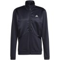 Adidas Dres męski adidas Satin French Terry Track Suit granatowy HI5396