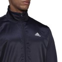 Adidas Dres męski adidas Satin French Terry Track Suit granatowy HI5396