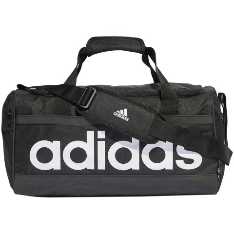 Adidas Torba adidas Essentials Linear Duffel Medium czarno-biała HT4743