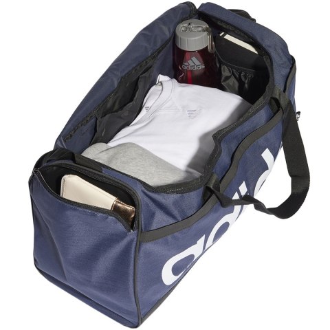 Adidas Torba adidas Essentials Linear Duffel Medium granatowo-biała HR5349 Adidas Torba adidas Essentials Linear Duffel Medium granatowo-biała HR5349