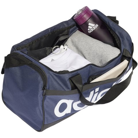 Adidas Torba adidas Essentials Linear Duffel Small granatowo-biała HR5353 Adidas Torba adidas Essentials Linear Duffel Small granatowo-biała HR5353