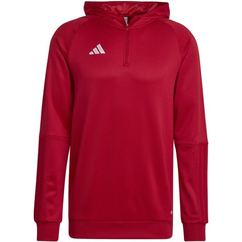 Adidas teamwear Bluza męska adidas Tiro 23 Competition Hoodie czerwona HK8055